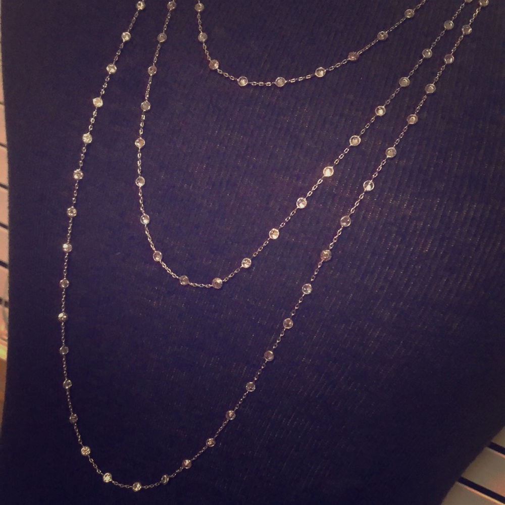 HENRI BENDEL GEM TRIPLE NECKLACE